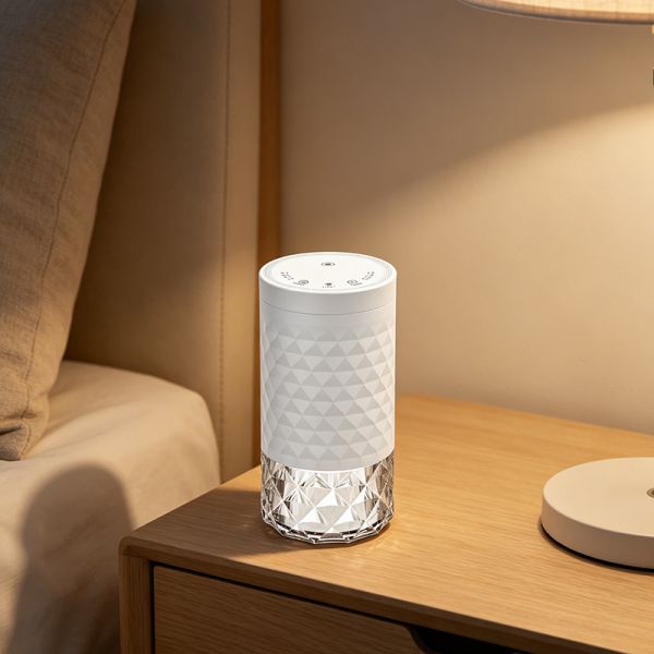 Bluetooth App Control Low-Noise Home Aroma Diffuser with 80 mL Visualized Glass Essential Oil Bottle