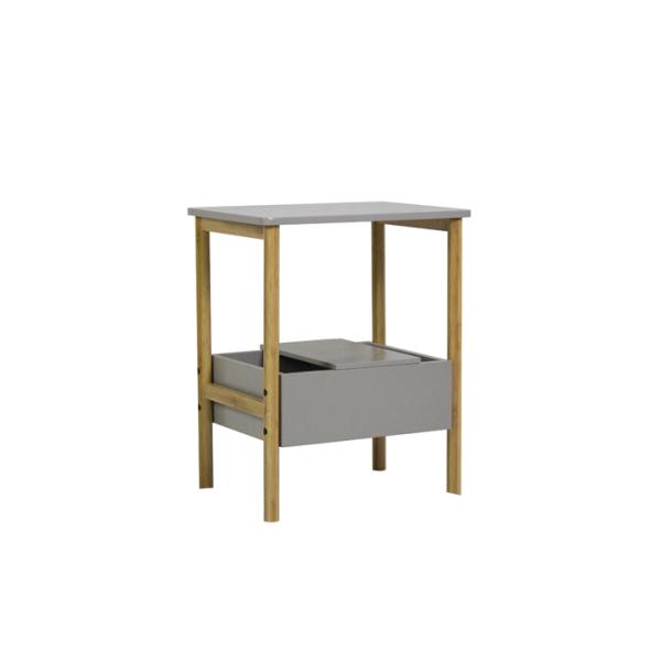 Mdf Painting 50cm Height Navy BSCI Bamboo Organizer Shelf