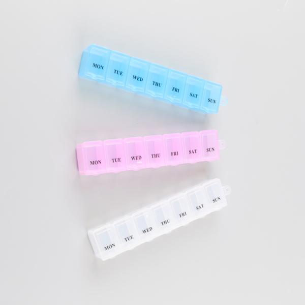 Аптека коробки таблетки ПП портативная длинная пластиковая с коробкой таблетки шляпы милой