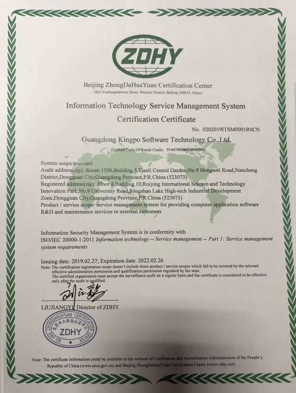 KingPo Technology Development Limited Сертификации