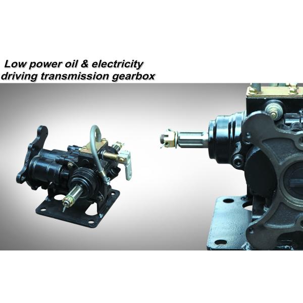 Low power oil&electricity driving transmission gearbox