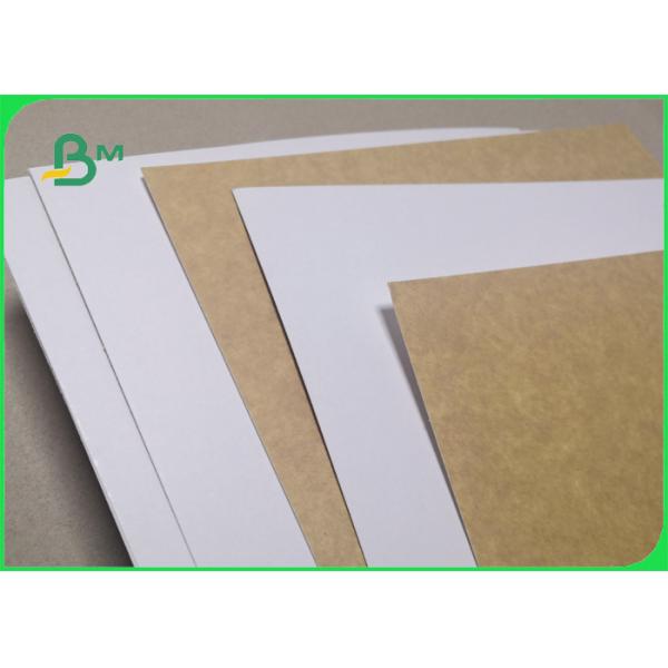 300g Clay Coated 1s Kraft Back Paper For Cake Box Tear Resistant 28 x 44inch