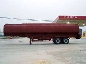 Aluminium Steel Tank Truck Trailer 45000 Liters For Oil Tanker Semi Trailer