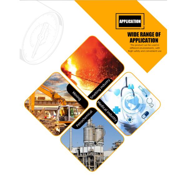 100mm Radial Connected Manometer for Precise Pressure Monitoring in Industrial Settings