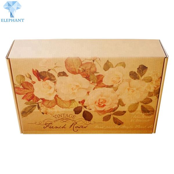 Matt Laminated Corrugated Shipping Boxes 41cm*22cm*6cm Kraft Corrugated Mailers