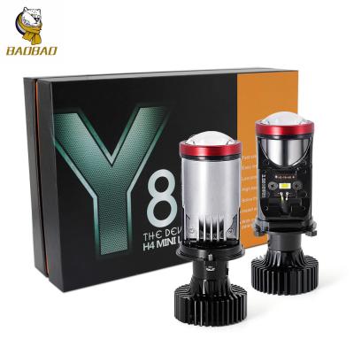 Lente de 45W Mini Lente Branca Y8 H4 Lâmpadas LED de Carro Lâmpadas Universal