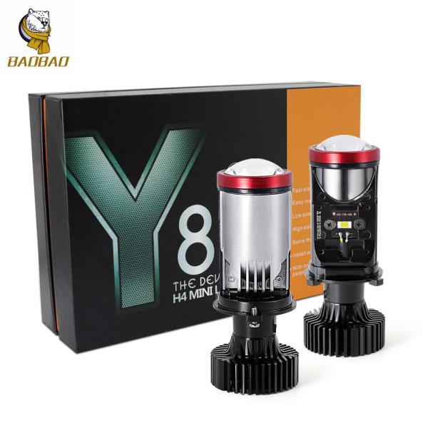 45W Y8 Mini Lens H4 LED Projector Spotlight Head Light Bulb For Car