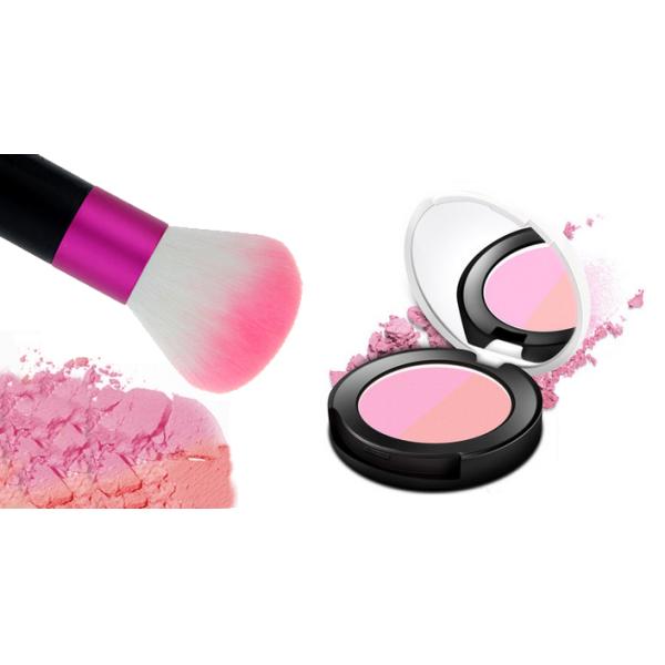 Pink Nature Professional t Makeup Brush Kabuki Face Brush With Wooden Handle