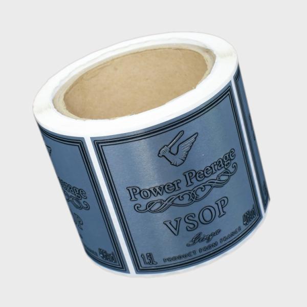 Покрасьте изготовленные на заказ слипчивые ярлыки напечатал бутылку вина обозначает OEM ODM