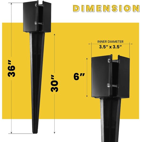 4x4 Post Base Brackets Идеально подходит для почтовых ящиков