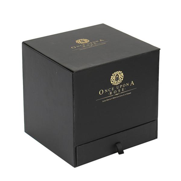 Boîte d'emballage de fleurs de luxe Boîte cadeau de fleurs noires et de chocolat