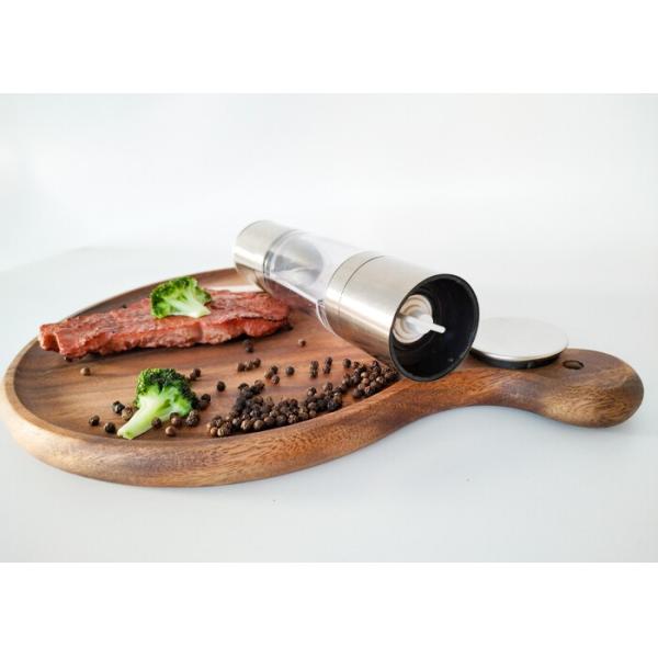 Molinillas de pimienta de acero inoxidable de doble cabeza para cocina