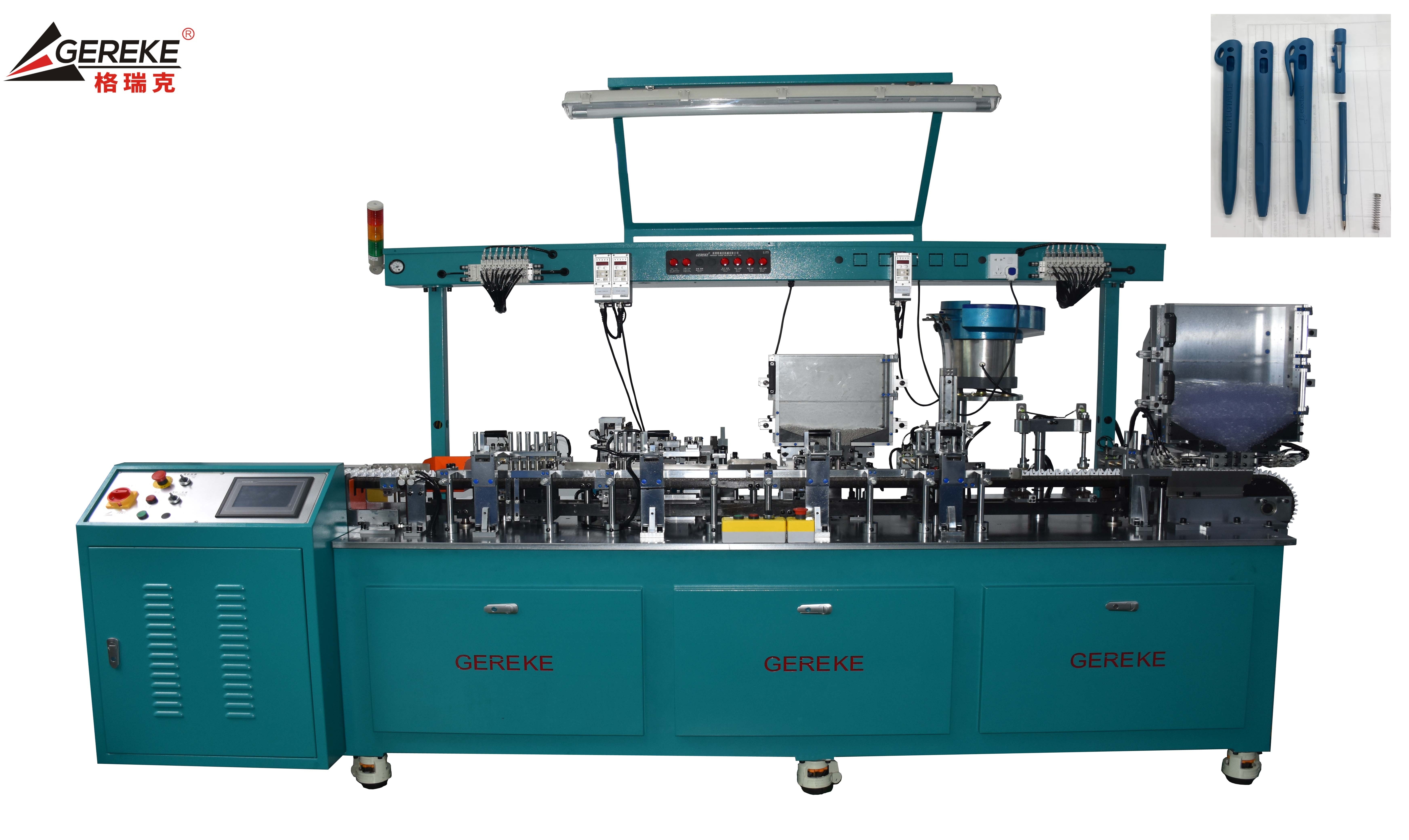 Side Retractable Ballpoint Pen Assembly Machine 50-60 pcs/min