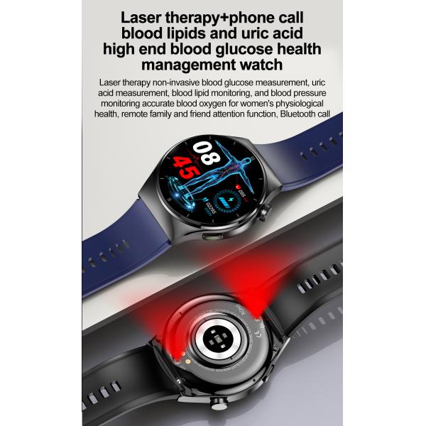 F320 Health Detection Smart Watch 1.46 Inch Blood Oxygen Blood Pressure Blood Lipid Monitor Sports Fitness Android Smart