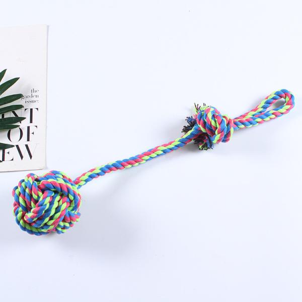 Eco Friendly Hand Woven Super Strong Bite Resistant Set Interactive Dog Chew Rope