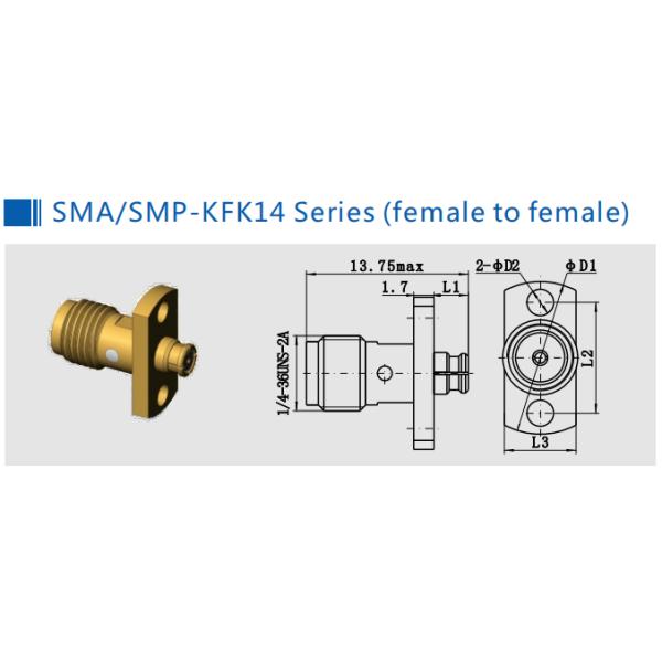 50 Омм BNC на SSMB Блюковый монтаж RF адаптер