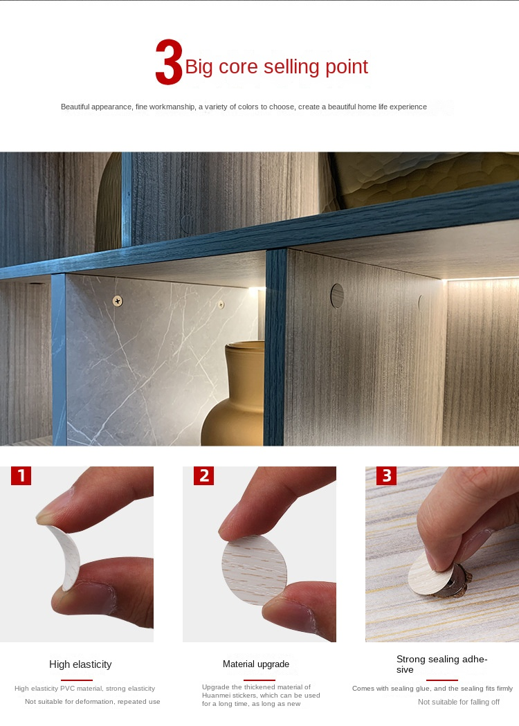 Customizable Color PVC Screw Cover with Matte Solid or High Gloss Finish for Furniture Surface Repair