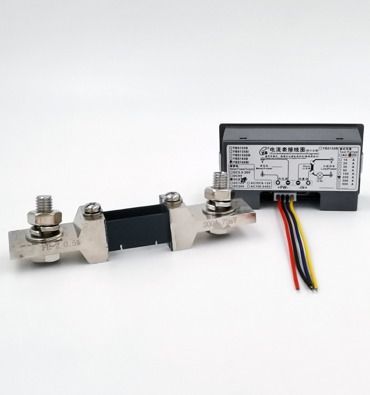 Highly Accurate Mini Panel Volt+Ampere Meter 4.5 Digital LED Display 400A DC Current 8-24V DC 0.01% Accuracy CE Single Phase