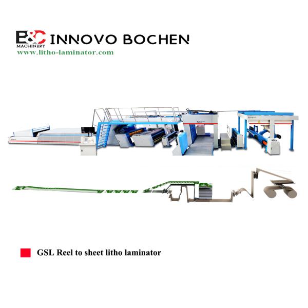 Corrugated Laminating Machine with Reel to Sheet Feeding and Flip Flop Stacker Line for Packaging Production at High Speed