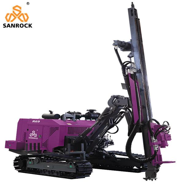 Surface Drilling Rig Crawler Borehole Drilling Rig Lifting Force 27KN Anchor Drilling Machine