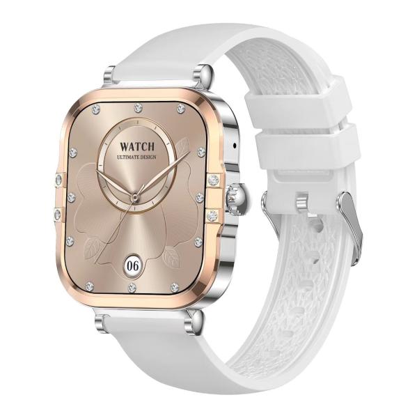 HK82 Femmes Smart Watch 1,75 pouces écran AMOLED HD BT appel avec gestion menstruelle