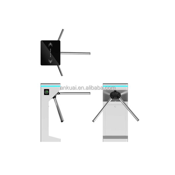 CE Approved High Security 304 Stainless Steel Face Recognition RFID Card Access Control System Tripod Turnstile for Office