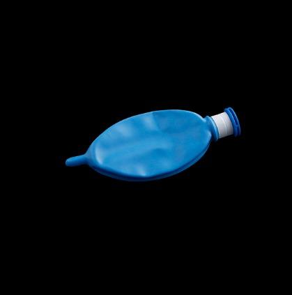 Blue Latex-Free Veterinary Anesthesia Breathing Bag 0.5L-5L 22mm Connector For Animal Ventilation