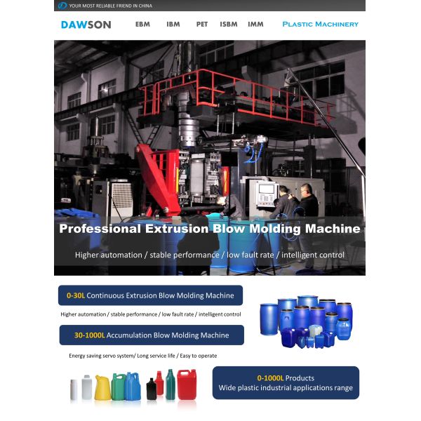 120 Mm Screw Diameter Blow Molding Machine For 200 Litre Plastic L Ring Chemical Drums Moulding Line