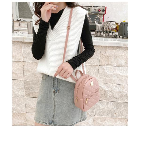 2022 Fashion Trend Nylon Lining Small Backpack Shoulder Messenger for Female