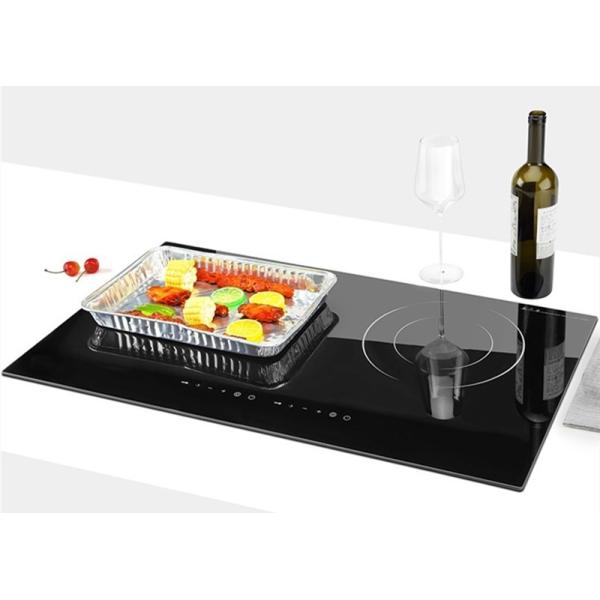 Sensor Black Ceramic Glass Drop In 2 Ring Electric Stoves