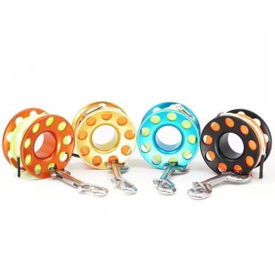 30M Diving Reel Lightweight Scuba Finger Reel Aluminum Alloy For Underwater Adventures