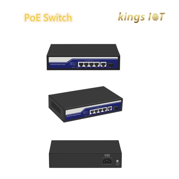 48V Poe Standard 4 Ports Gigabit Poe Switch, 65W Poe Power