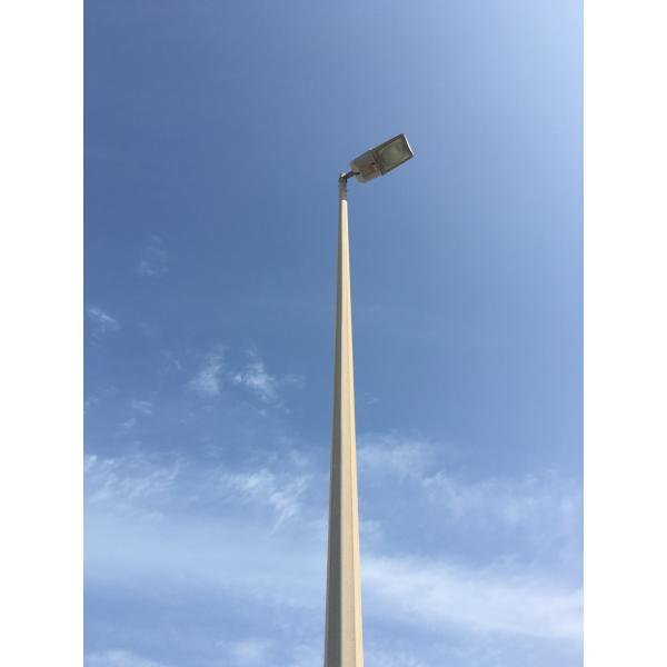 8m 11m Hot Dip Galvanization Steel Street Light Poles With Powder Coated