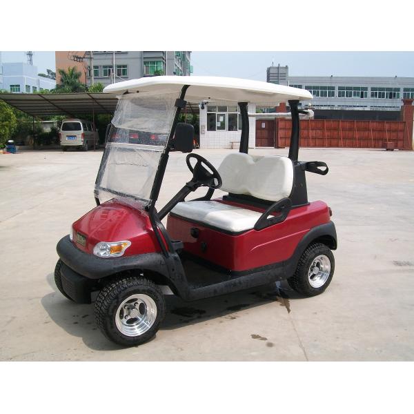 Автомобиль автомобиля 48V гольфа троянской батареи красного цвета мини электрический дефектный