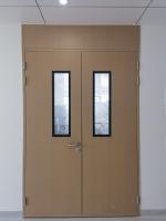 Off-White/Blue Cleanroom Swing Door with Thermal Insulation for Dust Prevention