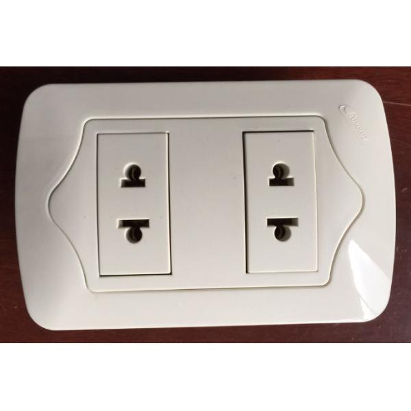 Universal Electric 2 Gang Socket Over Current Protection Elegant Design