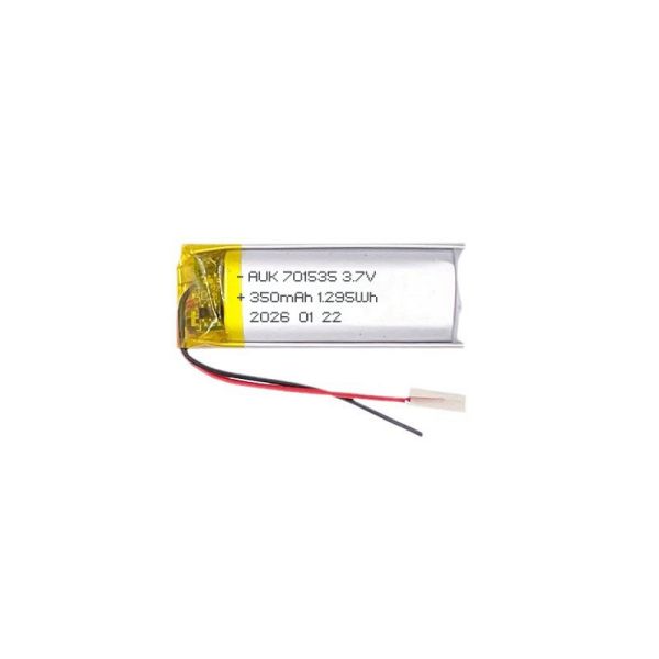 AUK 701535 3.7V 350mAh Polymer Lithium Battery Lipo For Nail Lamp Curing Lamp Handheld Beauty Device LED Light Strip With UN38.3