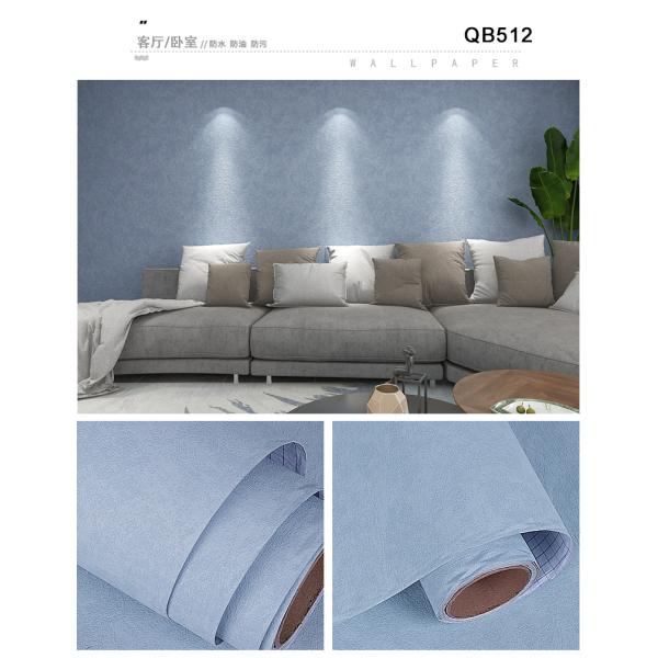 Papel de pared de tela azul rosa Papel de pared de tela impermeable para pared