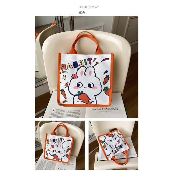 Winnie The Pooh Rubber Stamp Shopping Bag Kiki Titi Cartoon Shoulder Canvas Ladies