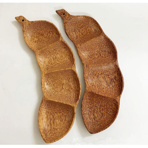 Tamarind Coconut Handmade Wooden Plates Dish Nature Inspired