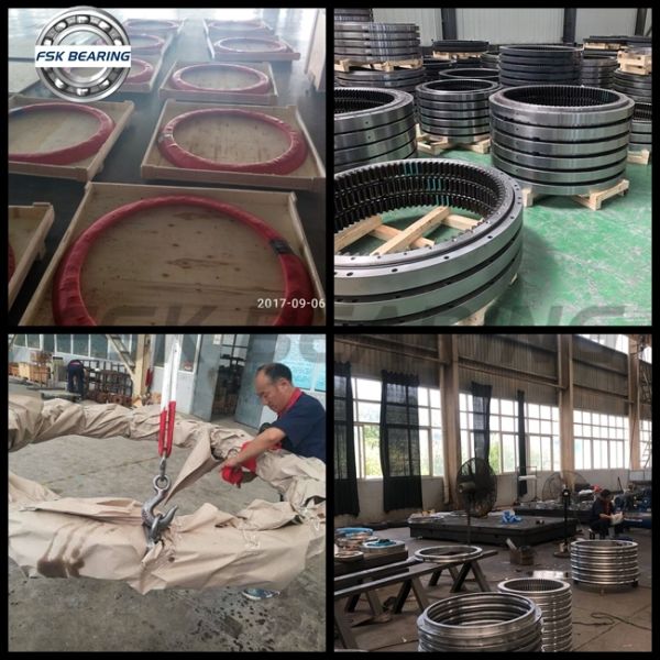 High Precision 011.16.632F External Gear Flatbed Slewing Bearing For Truck Mounted Crane ABEC-5