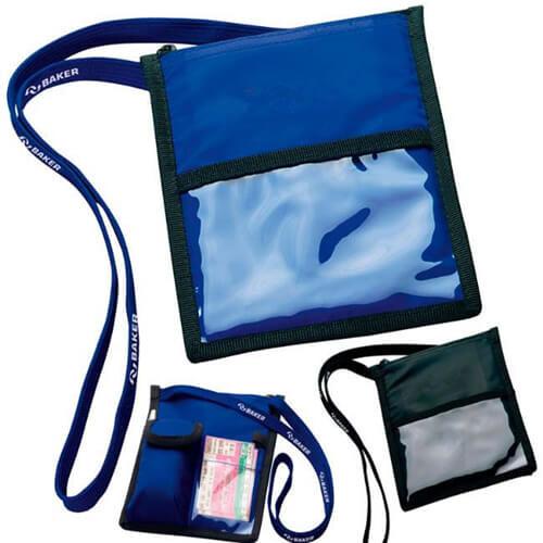 Transparent Plastic PVC Custom Card Holder Non - Woven For ID Card Carrying