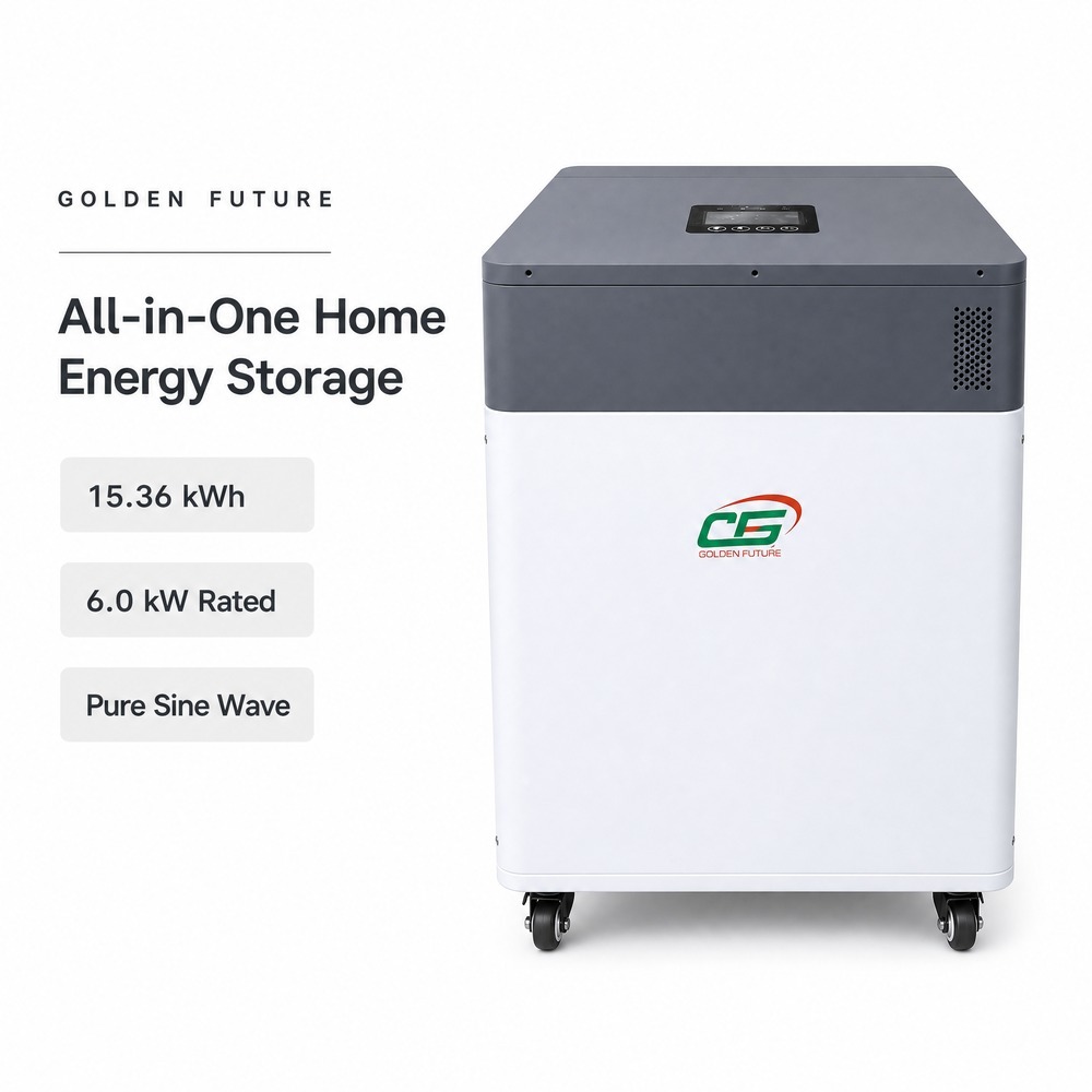 Wholesale 6kW 51.2V 300Ah LiFePO4 All-in-One Hybrid Solar Inverter with Energy Storage Battery for Home Backup Power