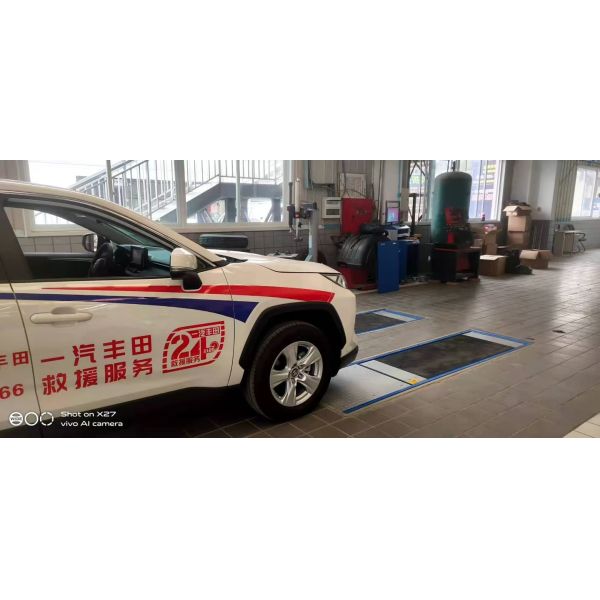 Cartesykj Luxury flat brake tester 3T 10T 15T Vehicle inspection equipment vehicle test lane 2CTHPB-13 with side slip suspension axle load brake tester