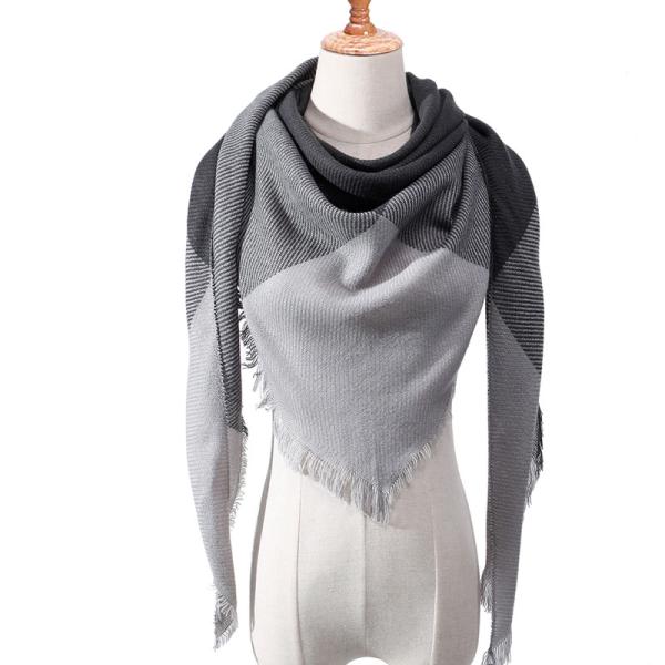 Soft Material Winter Knitted Scarf Acrylic / Wool Material Warm For Men / Women
