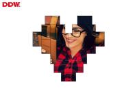Da moldura estreita super video da parede do mosaico parede video personalizada/DDW