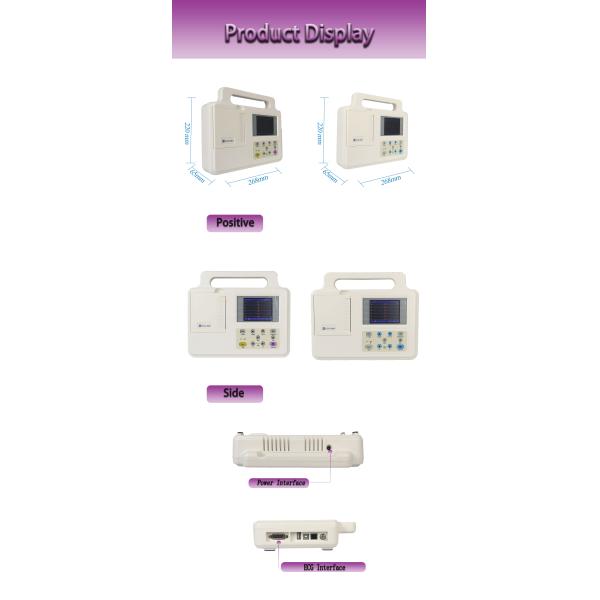 OEM машины канала ECG медицинского осмотра медицинская служба ECG-8803 Handheld 3 предварительная