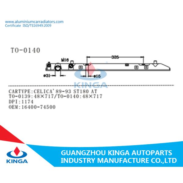 Raplacement 16400-74500 Radiator Plastic Tank For Toyota Celica'89-93 ST180