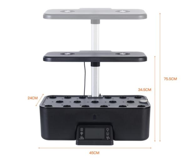 Medium Plastic Intelligent Hydroponic Planter , Touch Screen Indoor Hydroponic Planter