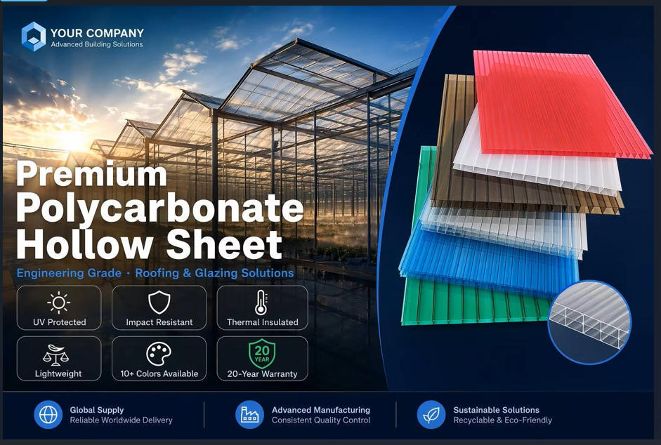 Twin Wall Polycarbonate Plastic Hollow Sheet Roofing Modern Outdoor Sunshine Sheets Design